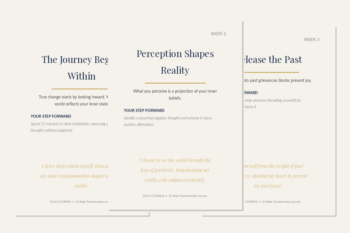 A Soul's Compass reflection card